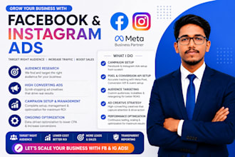 setup and manage shopify facebook and instagram ads campaign and pixel setup