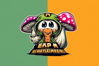 design a unique cartoon mascot logo