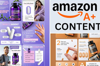 design premium a plus content, ebc, infographics and high quality listing images