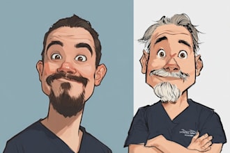 draw a caricature of you a friend or a loved one