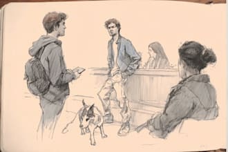 draw authentic sketch of people, animal or any object