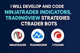 develop and code ninjatrader indicator, tradingview strategy, and ctrader bot