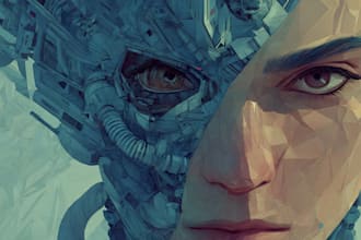 design stunning sci fi portrait art