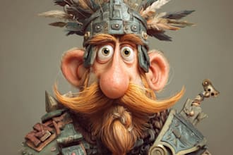 design awesome character dnd rpg fantasy cartoon art and map