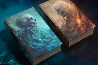 design fantasy, sci fi, horror and dystopian book cover art