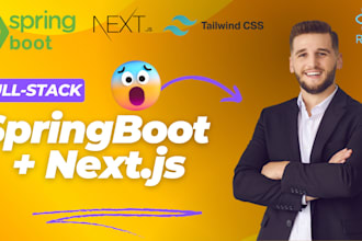 build modern full stack web app with nextjs and springboot