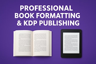 format your book and publish on amazon KDP professionally