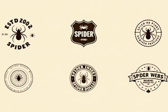 make eye catching spider logo only 12 hours