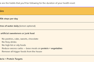 support you in a weight loss reset