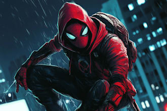 superhero character for comics