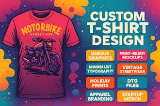 create custom streetwear t shirt design and graphic design