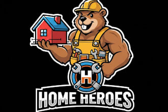 make an elegant home renovation logo with t shirt design