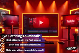 design high click youtube thumbnails designed for  views and credibility