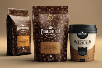 do coffee bag , label , product packaging ,pouch design