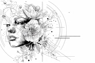 design an artistic line art or minimalist tattoo art