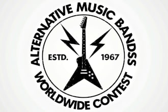 design awesome rock music logo with express delivery