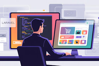 build a custom laravel ecommerce and business website