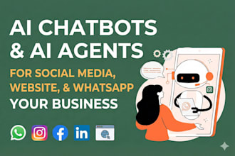 build chat bot, ai agent  for whatsapp and website