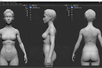 design nsfw sculpt 3d models, animations, and adult prints with blender