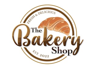 bakery logo design for cake shops, home bakers and café