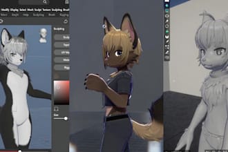3d vrchat avatar 3d character modeling 3d furry nsfw avatar sculpting nsfw vrc