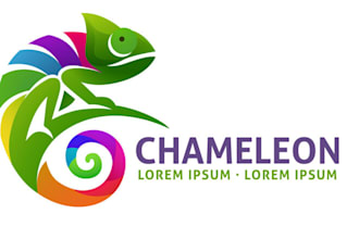 chameleon mascot logo design for brands and businesses