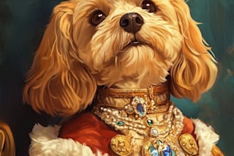 pet portrait or pet illustration in tattoo