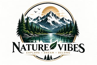 create artistic vector illustration logo