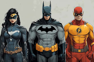 do a superhero comic