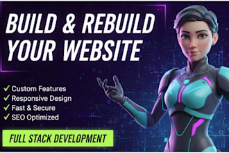 build or rebuild website development as a full stack developer