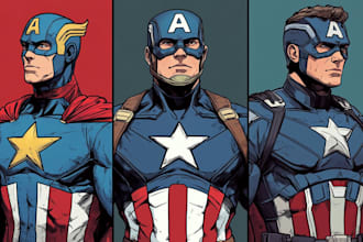design your original superhero comic logo