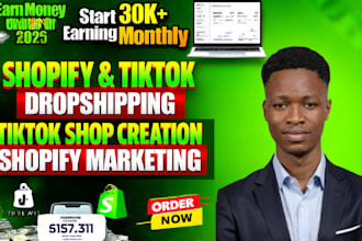 tik tok dropshipping tiktok shop manager instagram facebook shop shopify expert