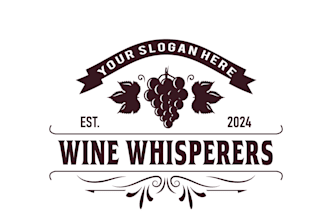 design a classy wordmark winery logo for your brand