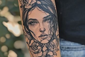 make anime tattoo design