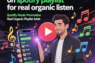 promote your music on spotify playlist for real organic listen