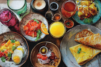 do watercolor food painting