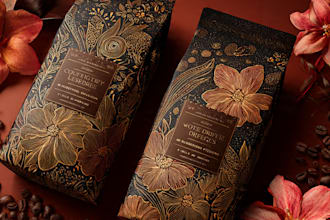 design coffee packaging, coffee bag , coffee label