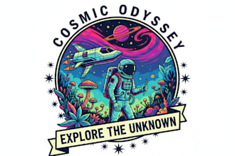 create custom illustrations for t shirts, merchandise, and posters