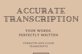 provide high quality urdu and english transcription