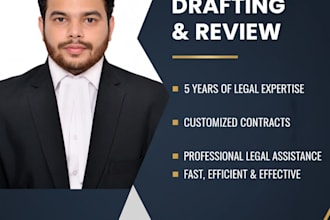 draft and review contracts and agreements