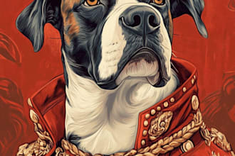 design custom pet portrait