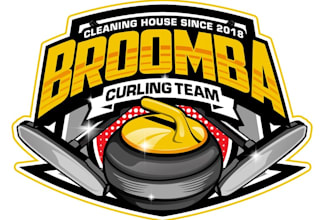 design wonderful curling logo