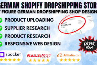 build redesign german shopify website deutsch dropshipping with german suppliers
