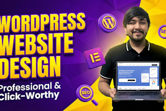 design or redesign a modern, fast SEO friendly wordpress website with elementor