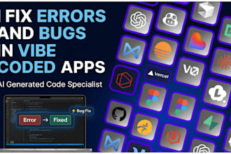 fix errors bugs and issues in your vibe coded replit lovable or custom