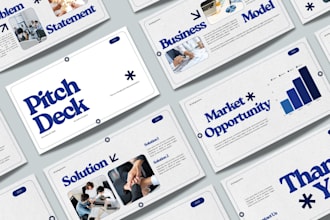 design professional investor pitch decks