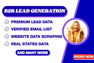 do b2b lead generation , email  list for your business