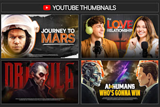 design premium youtube thumbnails