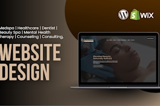 design medspa doctor, dentist, skincare website