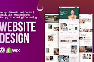 design medpa doctor, dentist, skincare website